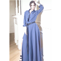 Дълга синя рокля Феерия Limited Edition