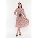 Розова рокля с флорали Alexandra Italy / 3280