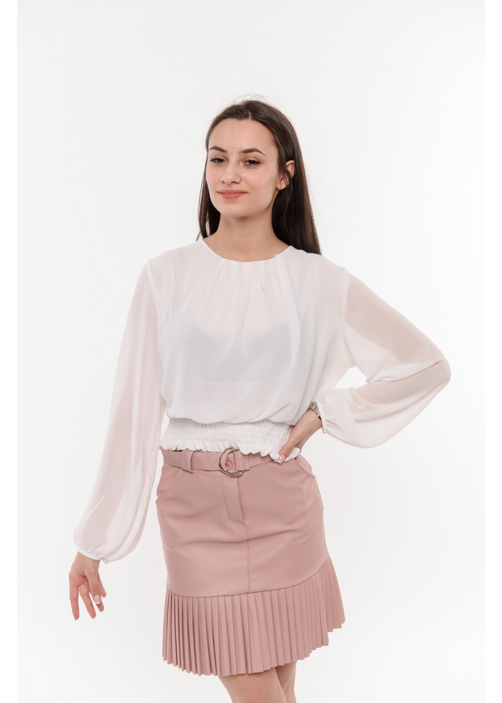 Нежна бяла блуза Alexandra Italy / 5868