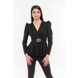 Елегантна черна блуза Alexandra Italy / 3228