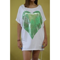 Дамска блуза Alexandra Italy - green heart 1435