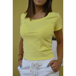 Дамска блуза с панделки Alexandra Italy - жълта 1412-3
