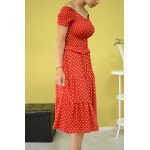 Дамска рокля Alexandra Italy 89821-червена