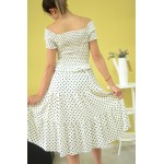 Дамска рокля Alexandra Italy 89821-бяла