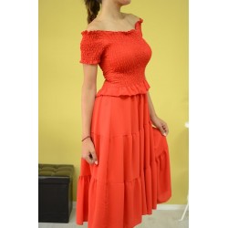 Дамска рокля Alexandra Italy 8982-червена