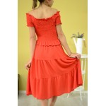 Дамска рокля Alexandra Italy 8982-червена