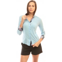 Дамска риза в светло синьо Alexandra Italy - 033