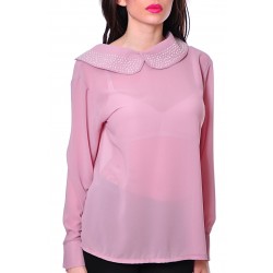 Alexandra Дамска Риза 806-Кафяв,Син,Розов и Бежов