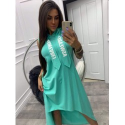 Рокля с качулка и връзки  | ALEXANDRA ®