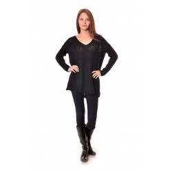 Дамски пуловер Alexandra Italy 1180 - черен цвят