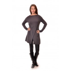Дамски пуловер Alexandra Italy 25067 - цвят тъмно сив