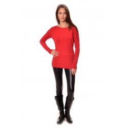 Дамски пуловер Alexandra Italy 25077 - червен цвят