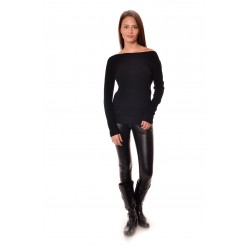 Дамски пуловер Alexandra Italy 25077 - черен цвят