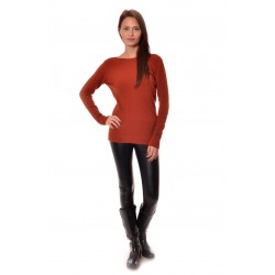 Дамски пуловер Alexandra Italy 25077 - цвят керемида