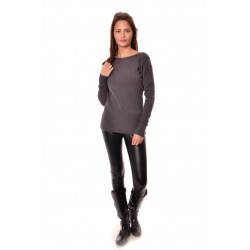 Дамски пуловер Alexandra Italy 25077 - тъмно сив цвят