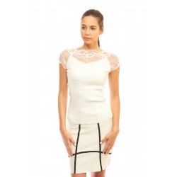 Дамска блуза в бял цвят Alexandra Italy - 3599
