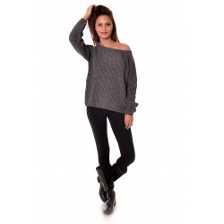 Дамски пуловер Alexandra Italy 41740 - тъмно сив цвят