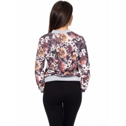 Дамски суичер с цип Alexandra Italy 509/0 - цвят графит