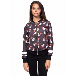 Дамски суичер с щампа Alexandra Italy 509/0 - цвят графит