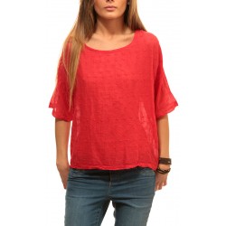 Дамска блуза от Alexandra Italy - цвят червен - 520007