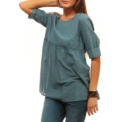 Лятна дамска блуза от Alexandra Italy - цвят син - 520011