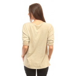 Дамска блуза в бежово с пайети Alexandra Italy - 522/0