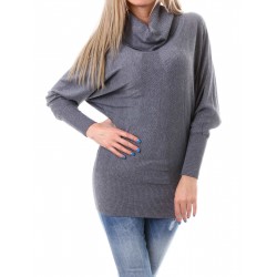 Alexandra Дамска Блуза 547/0-Сив,Черен