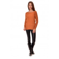 Дамски пуловер Alexandra Italy 8012 - оранжев цвят
