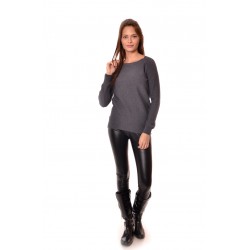 Дамски пуловер Alexandra Italy 8012 - тъмно сив цвят