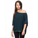 Дамска блуза Alexandra Italy 804 - цвят тъмно зелен