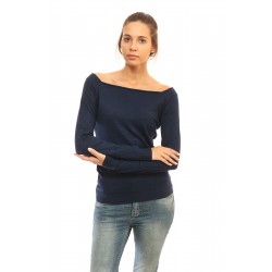 Дамска блуза в тъмно синьо Alexandra Italy - 8070