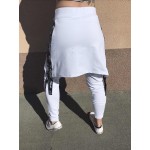 Бяла пола-панталон