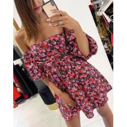 Лятна рокля с рози