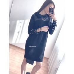 Плътна стилна рокля