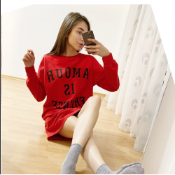 Туника с надпис Amour