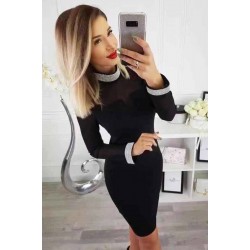 Дамска къса елегантна рокля