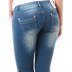 Alexandra Дамски Дънки 6311-Син