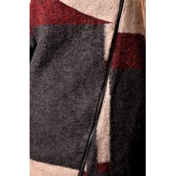 Дамско палто Alexandra Italy 762/0 - беж и бордо Дамско палто Alexandra Italy 762/0 - беж и бордо