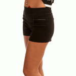 Дамски Къс Панталон от Alexandra Italy-3001-черен цвят