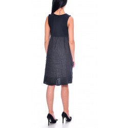 Alexandra Дамска Рокля 1191-Бял,Зелен,Бежов,Кафяв,Черен