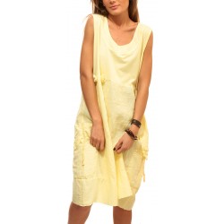 Дамски рокля от Alexandra Italy-жълт цвят - 2160