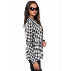 Дамско сако Alexandra Italy 0033 - черно-бяло каре Дамско сако Alexandra Italy 0033 - черно-бяло каре