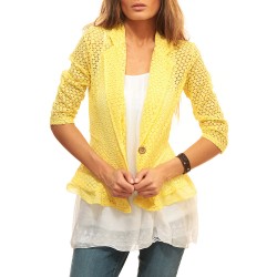 Дамско сако от Alexandra Italy -  520016 - цвят жълт