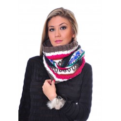 Alexandra Дамски Шал 879-Кафяв,Сив
