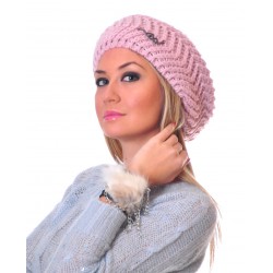 Alexandra Дамска Шапка 874-Розов,Черен