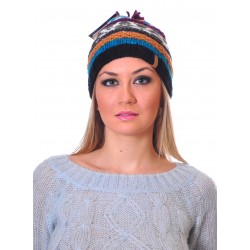 Alexandra Дамска Шапка 1474-Сив,Бял,Черен
