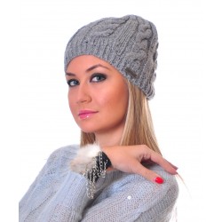 Alexandra Дамска Шапка 750-Сив,Черен,Кафяв,син